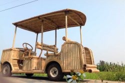 Voiturette en bambou à Hoi An