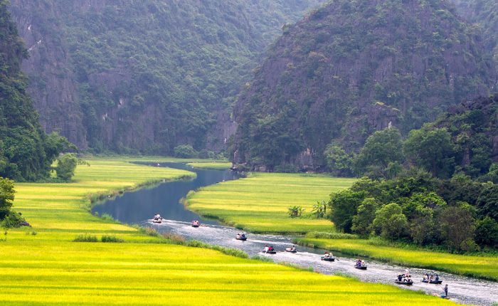 Les Barques à Ninh Binh Vietnam