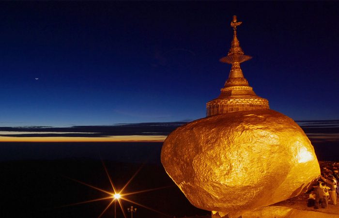 rocher d'or en Birmanie