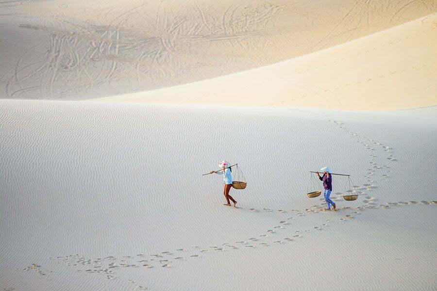 muine plage et sable blanc