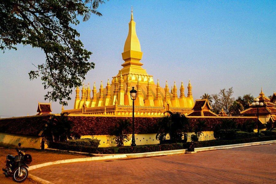 Temple doré à Vientiane