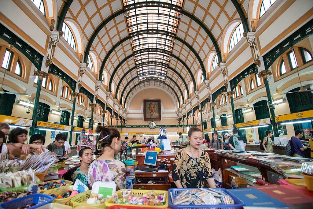 Le post centrale de Ho Chi Minh ville