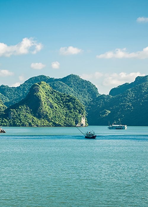 halong bateau et mer