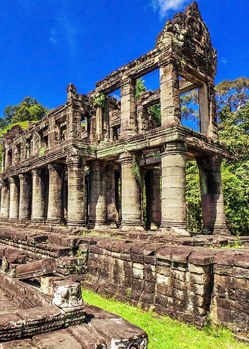 Preah Khan, un ancien temple khmer situé à Siem Reap, Cambodge.