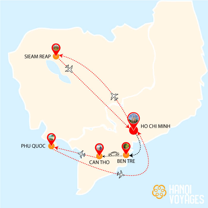 Circuit Sud Vietnam Cambodge 15 jours Circuit Sud Vietnam Cambodge 15 jours