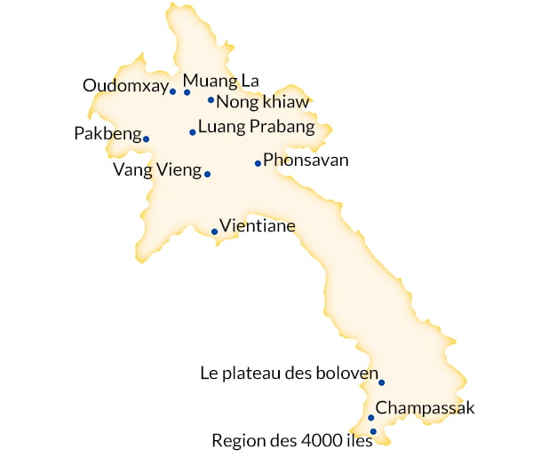 Map Laos