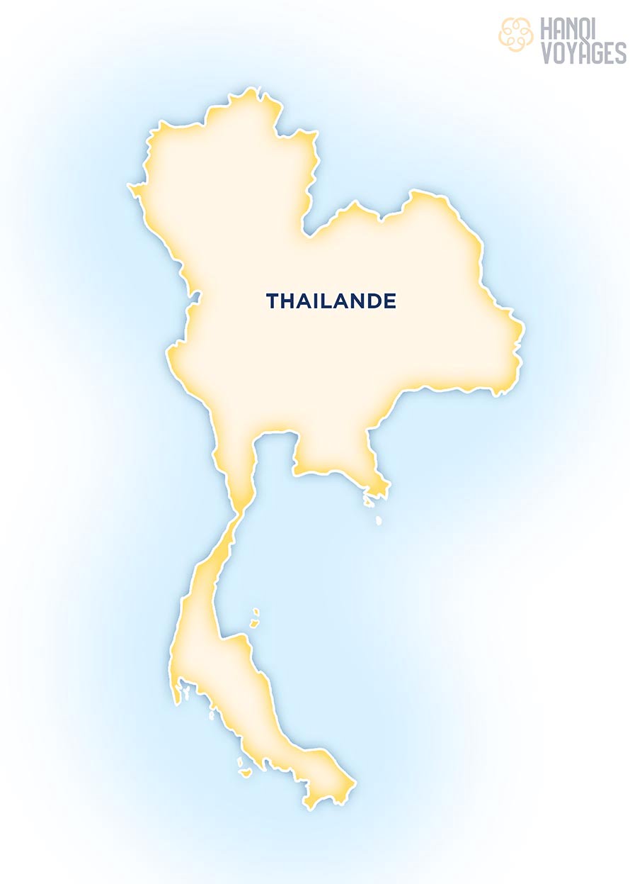 Carte de la Thailande Carte de la Thailande