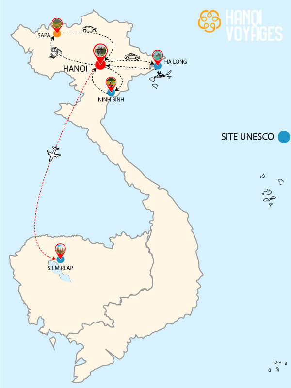 Circuit Vietnam Cambodge 12 jours