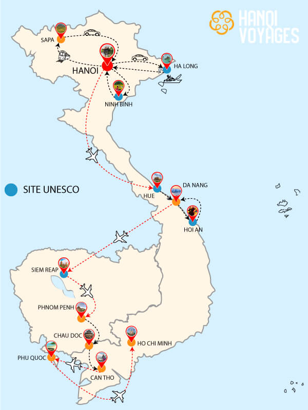 Circuit Vietnam Cambodge 3 semaines