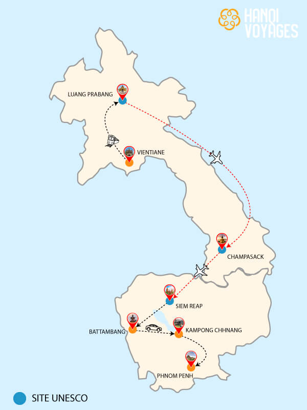 Circuit Laos Cambodge 15 jours