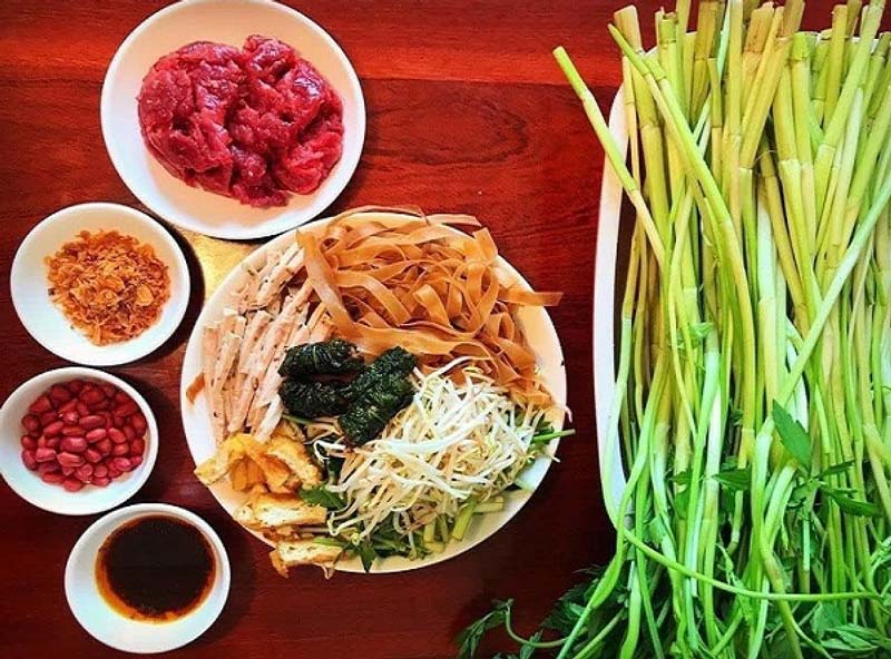 Ingrédients du banh da cua