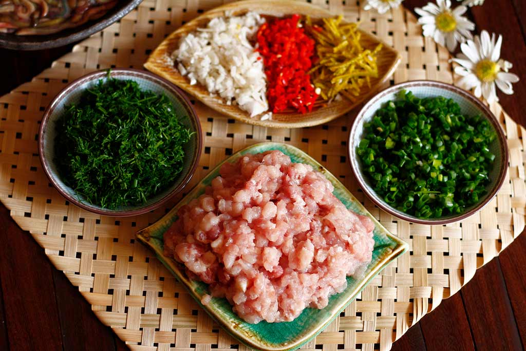 Préparation du Cha ruoi