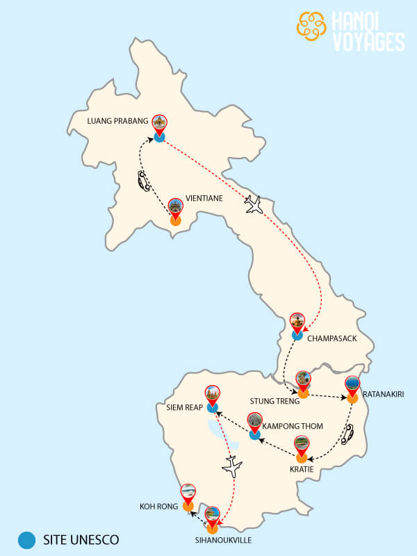 Voyage Laos Cambodge 20 jours