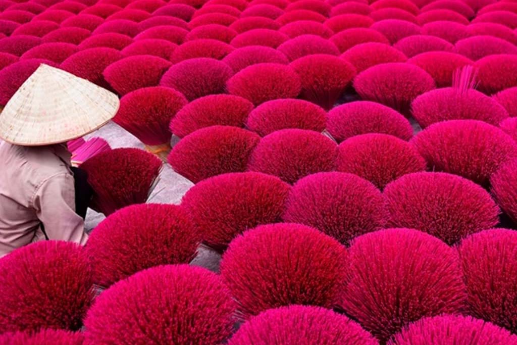 Village de l'encens de Quang Phu Cau - Village artisanal traditionnel ancien de Hanoi